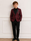 Boys 5 Piece Tuxedo Suit Set