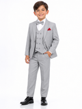 Grey Boys 5-Piece Formal Suit - 1 to 14