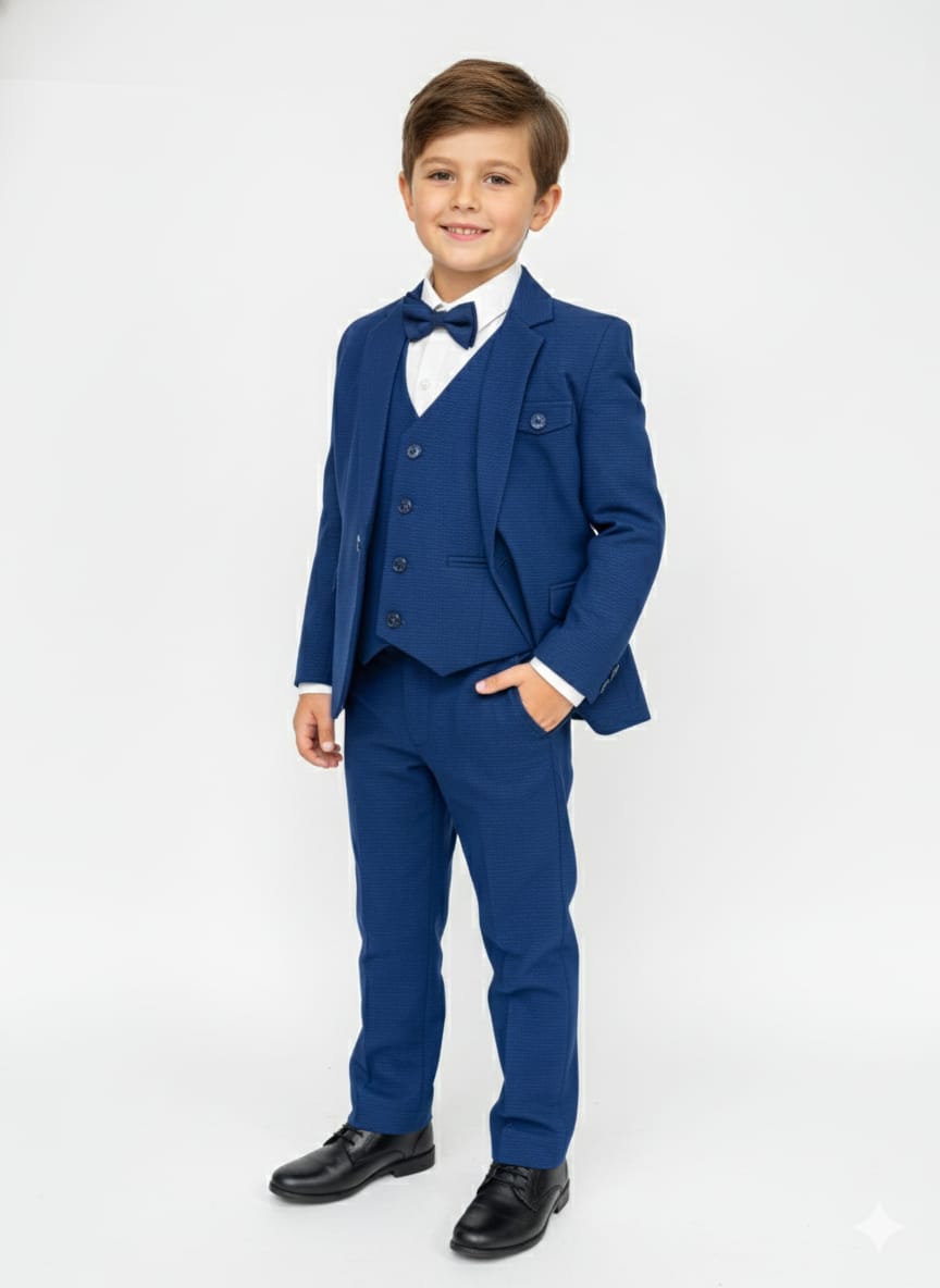 Royal Blue Boys 5-Piece Formal Suit
