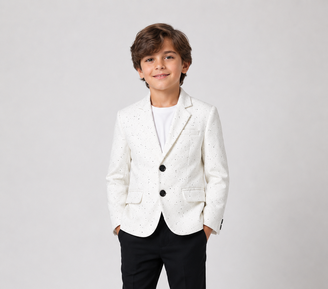 Premium White Boys Party Blazer