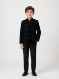 Luxury Black Boys Jodhpuri Suit
