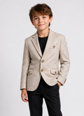 Premium Beige Boys Casual Blazer