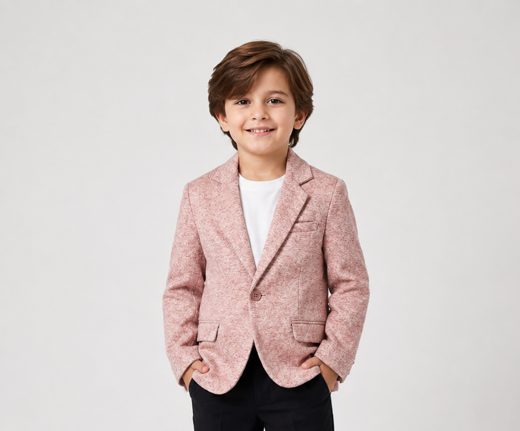Premium Pink Boys Party wear Blazer